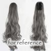 Ponytail Extension Claw Curly Wavy Clip-on Hairpiece One Piece Long Ponytail Hair Extensions,Grey