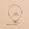 Turquoise & Faux Pearls Choker Necklace Vintage Style Elegant Neck Jewelry Decor