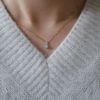 Women's Simple Fashion S925 Sterling Silver Turquoise Necklace
