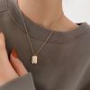 Titanium Steel Plated 18k Gold Clavicle Chain Stylish Personality