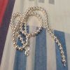 DOTEFFIL 925 Sterling Silver 6mm Smooth Beads Ball Chain Necklace For Women Trendy Wedding Engagement Jewelry Free Shipping