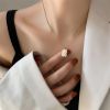 Titanium Steel Plated 18k Gold Clavicle Chain Stylish Personality