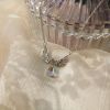 Fairy Zircon Wings Heart Crystal Pendant Necklace For Women Heart Clavicle Chain Choker Fashion Y2K Egirl Emo Jewelry Gifts