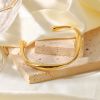 18K Gold Stainless Steel Shaped Bracelet