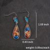 925 Sterling Silver Natural Turquoise Natural Gemstones Earrings Wedding Engagement Bride Jewelry