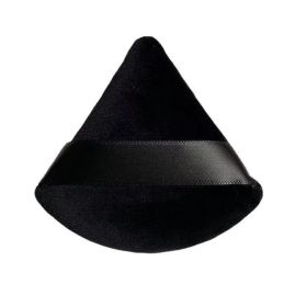 Short Velvet Finishing Powder Puff (Color: Black)