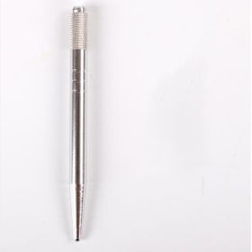 Floating Eyebrow Tattoo Tools Handmade Pen (Color: silver)