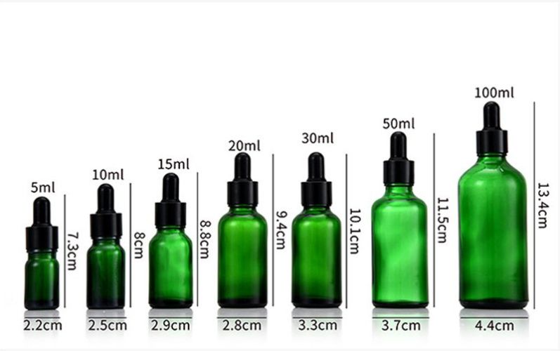 Glass Fine Oil Bottle Avoid Light Glue Head Dropper Bottle  Stock Bottling Cosmetics