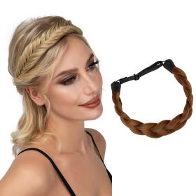 Bohemian Braided Headband, Oversized Classic Wide Braids (Color: Color#9)