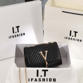 Embroidery Women Crossbody Bag Luxury Brand Handbag Shoulder Bags Sequined Tassel Small Bag and Purse bolsa feminina sac a main (Color: Black)