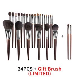 Natural Makeup Brushes Set Eyeshadow Make Up Brush Goat (Option: 24pcsn6174)