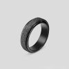 Spinner Ring For Women Men; Anxiety Relief Stainless Steel Golden Silvery Black Rainbow Sand Blast Finish Fidget Ring; Band Wedding Pormise Jewelry