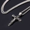 Fashion Men's Jesus Cross Necklace Cross Jewelry Gold Plated Pendant Classic Necklaces for Women Birthday Party Anniversary Gift