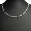 Stainless Steel Figaro Chain Necklace / CHN9500