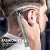 Vintage T9 Cordless 0mm Professional Hair Clippers Electric Trimmers For Men Clipper Hair Cutting Machine